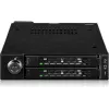 Rámik adaptéra šachty disku icy dock MB092VK-B pre 2 x 6,3 cm U.2 / U.3 NVMe SSD do 3,5-palcovej šachty (čierny)
