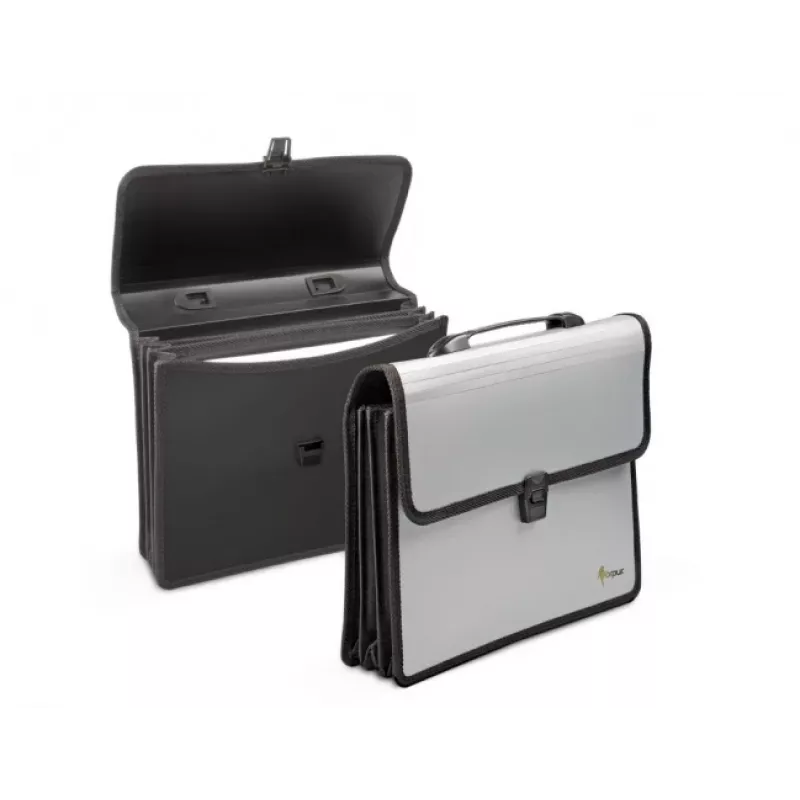 Taška Forpus, A4, 3 priehradky, plast, čierna 0822-015
