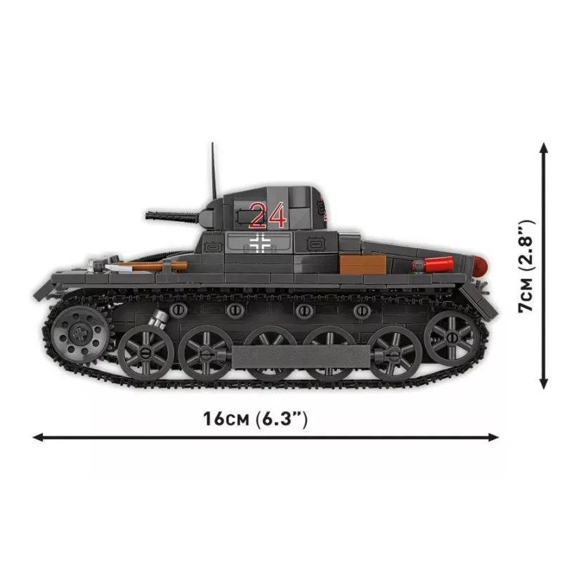Stavebnica Cobi Panzer I Ausf. B – 654 dielov, detailný model stavebnice