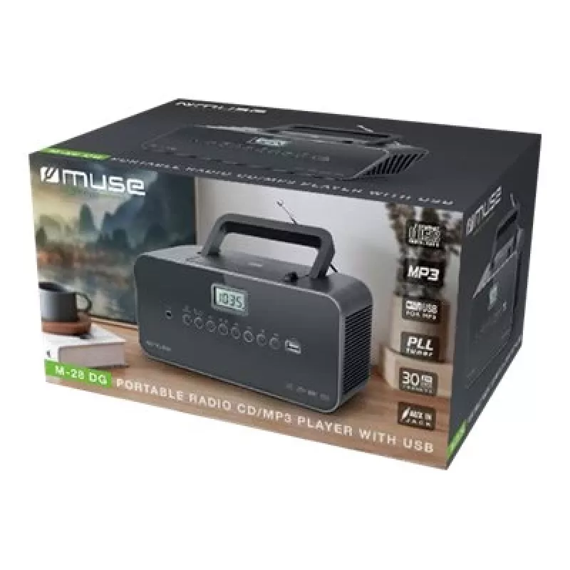Muse M-28 DG CD prehrávač prenosný CD prehrávač čierny