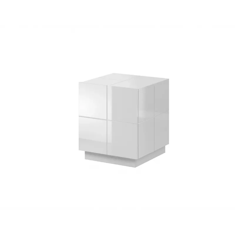 Cama nočný stolík REJA biely lesk/biely lesk