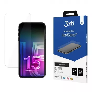 3MK HardGlass Smart sklenený ochranný kryt displeja Apple iPhone 15 odolný proti nárazom a poškriabaniu