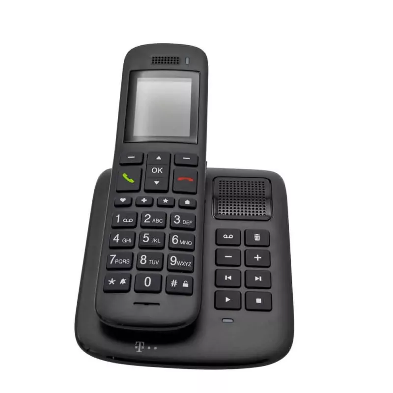 Telekom Sinus A 32 DECT telefón s identifikáciou volajúceho ebony