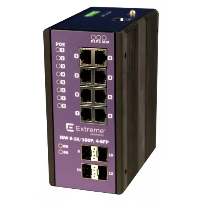Extreme 8-PORT POE+ Gigabit s 4-PORT Sfp prevádzková teplota -40 °C - +75 °C