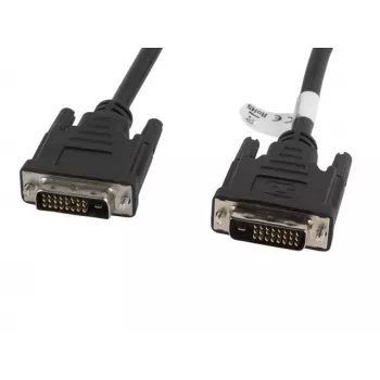 DVI kábel Lanberg CA-DVID-10CC-0018-BK 1,8 m čierny