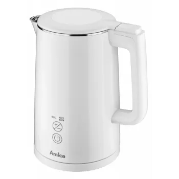 Elektrická rýchlovarná kanvica AMICA 1,5 L 2200 W strieborná