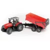 Model traktora BRUDER Massey Ferguson 7480 s vyklápacím prívesom