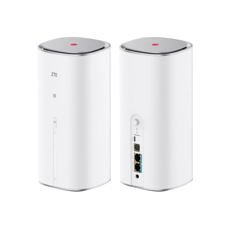 ZTE G5 Max dual-band WLAN router 802.11ac – 5G, Dual-SIM, 1x 2,5GbE, USB‑C, 48V, biely