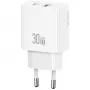 Nabíjačka usams USA001632 30W 1×USB-C 1×USB-A rýchle nabíjanie