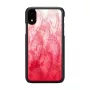 Puzdro na telefón iKins pre iPhone XR — pink lake a čierna dvojfarebné ochranné puzdro