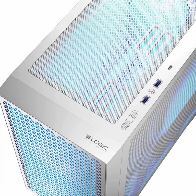 Logic DART PRO ARGB MINI USB-C PC skriňa biela