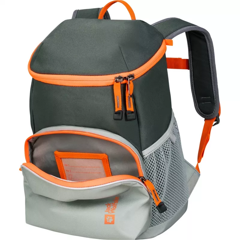 Jack Wolfskin Erlebnis Pack batoh - zelený/oranžový, 11 l