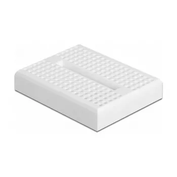 Breadboard DELOCK 18316 — nepájivá prototypovacia doska, plast, 36×46×10 mm, biela