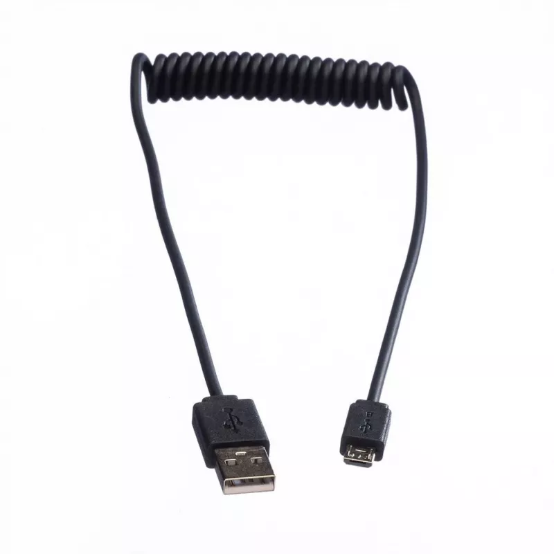 ROLINE USB 2.0 špirálový kábel - A - Micro B - ST/ST 1,0 m - tienený - USB 2.0 Type Micro B - 1 mm - špirálový kábel (11.02.8317)