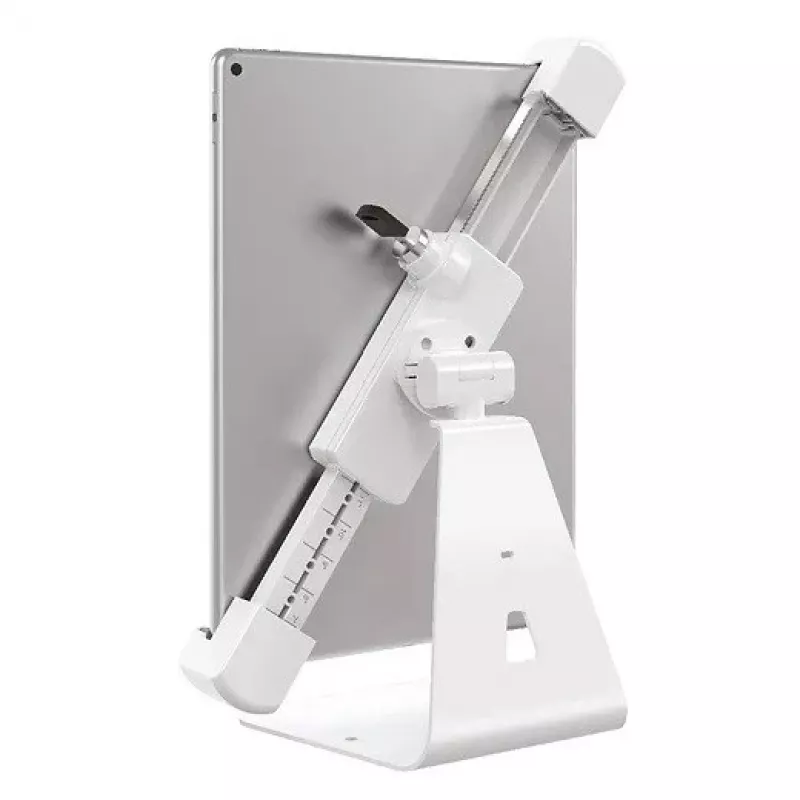 Barkan T71HL stolový stojan na tablet so zámkom 7–14 palcov, otočný o 360°, biely