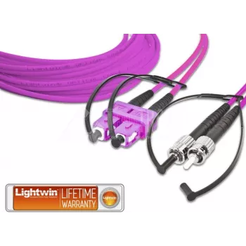 Lightwin LDP-50 SC-ST 5.0 OM4 optický kábel 5 m fialová (LDP-50 SC-ST 5.0 OM4)