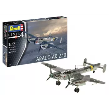Plastový modelársky set REVELL Arado AR-240 mierka 1:72 — model lietadla na zostavenie