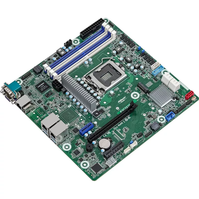 ASRock Rack E3C252D4U základná doska, Intel C252, LGA 1200, micro ATX, USB 3.2 Gen 1, 2x Gigabit LAN, integrovaná grafika