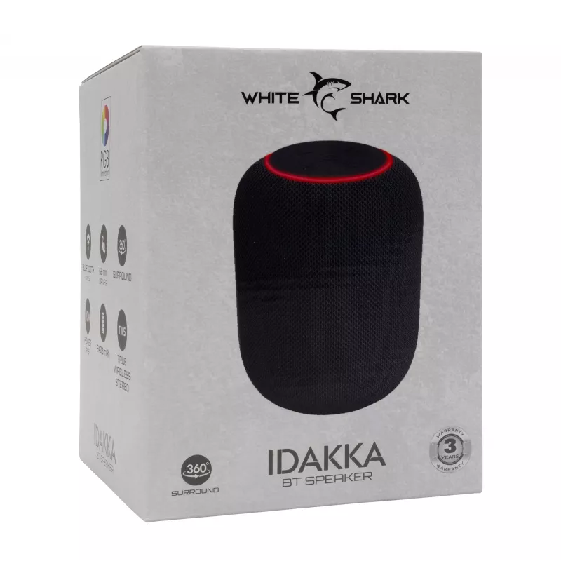 Prenosný reproduktor White Shark GBT-619 Idakka čierny