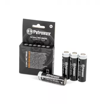 Li-Ion batérie 18650, 3 450 mAh, sada 4 ks (pre LED lampáš Petromax LM500)