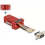 DeLOCK D-Sub 9-pin samica na RJ45 samica montážna súprava červená VGA RJ-45