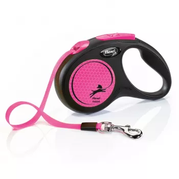 Flexi New Neon S 5 m psie automatické vodítko