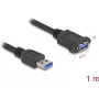DeLOCK USB kábel USB Type-A konektor samec na konektor samica 1 m 5 Gbit/s čierny