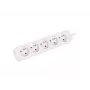 LANBERG PS0-05E-0150-W 1,5 m biela 5-násobná 230V Lanter predlžovací kábel z plnej medi