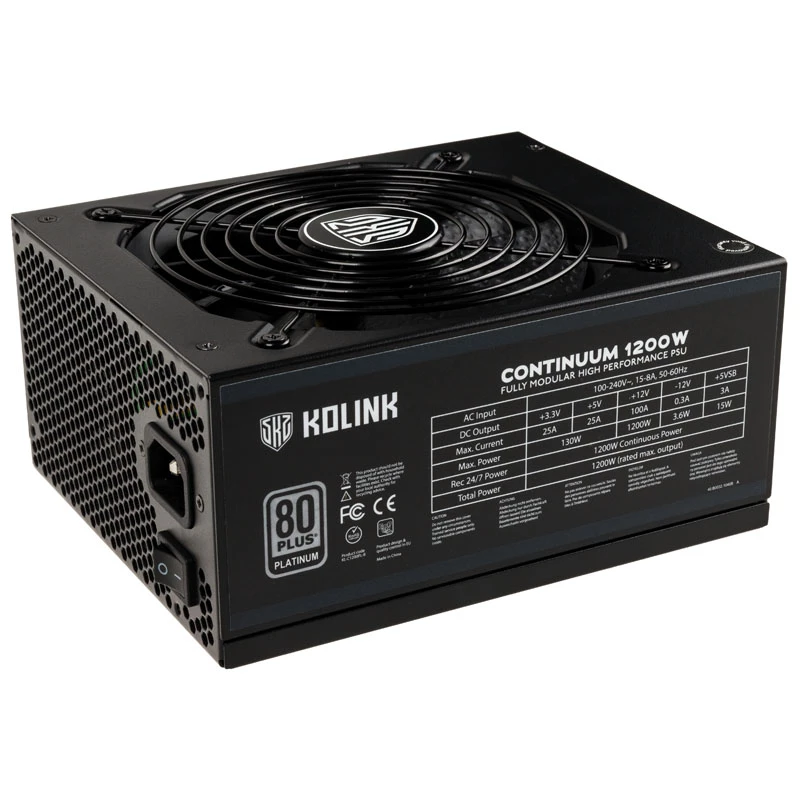 Napájací zdroj Kolink Continuum 80 PLUS Platinum modulárny 1200W