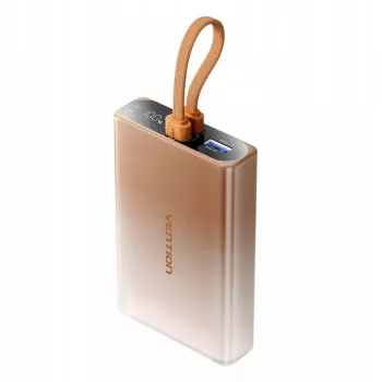 Prenosná nabíjačka Vention 10000 mAh s USB-C, Lightning a USB-A, 22,5 W výstup, medená
