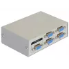 DeLock switch VGA 4 port manuálny obojsmerný - prepínač obrazovky - 4 x VGA - desktop (87635)