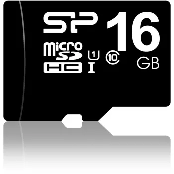 MicroSDHC pamäťová karta Silicon Power 16GB Class 10 UHS-I U1 40 MB/s, vodotesná, čierna