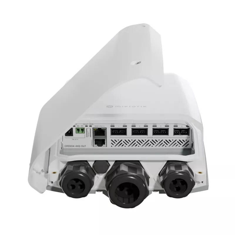 Mikrotik CRS504-4XQ-OUT sieťový switch Managed L3 Fast Ethernet (10/100) Power over Ethernet (PoE) 1U biela