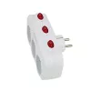 Esperanza ELK307W elektrický rozdeľovač, 3 zásuvky s vypínačom, biely