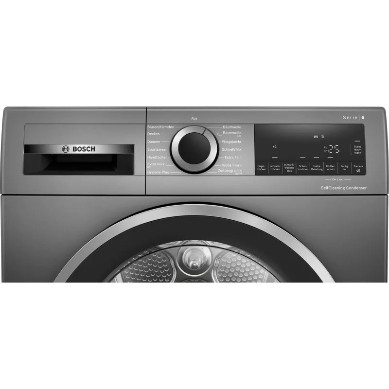 Bosch Serie 6 WQG2450R10 sušička bielizne voľne stojaca predné plnenie 9 kg čierna