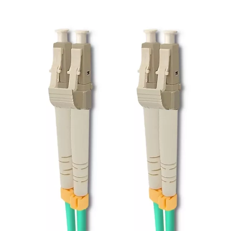 Qoltec - patch kábel - LC/UPC Multimode (M) na LC/UPC Multimode (M) - 1 m - optické vlákno - duplex - 50/125 mikrometrov - OM3 - bez halogénov