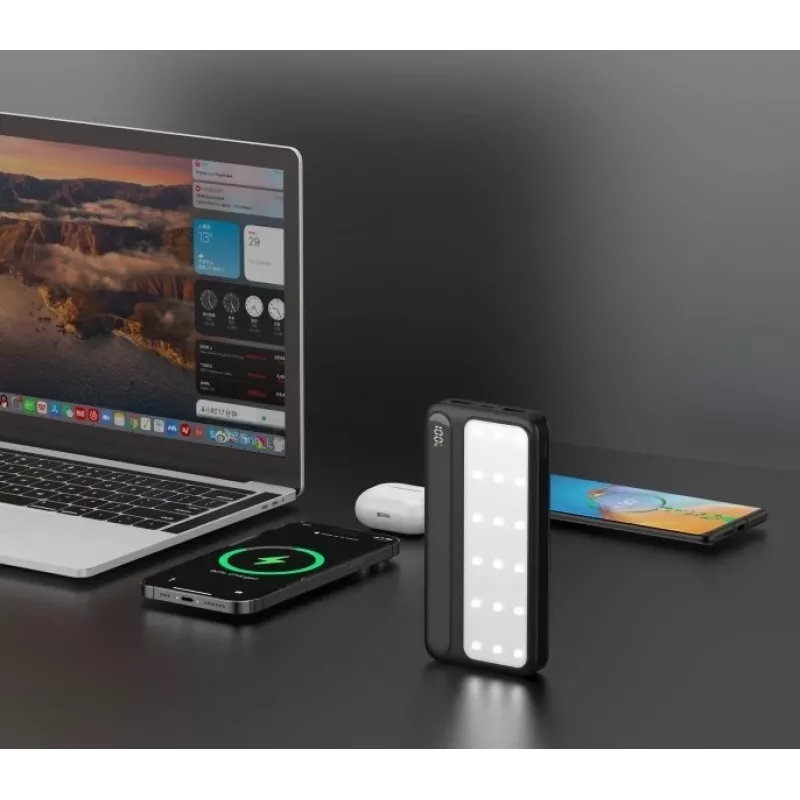 Prenosná powerbank P20 LCDPD LAMP 20000mAh