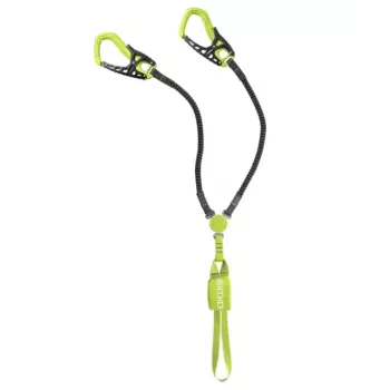 Záchytný postroj a polohovací pás Edelrid Cable COMFORT TRI — čierna/zelená, 532 g, minimálna hmotnosť používateľa 40 kg