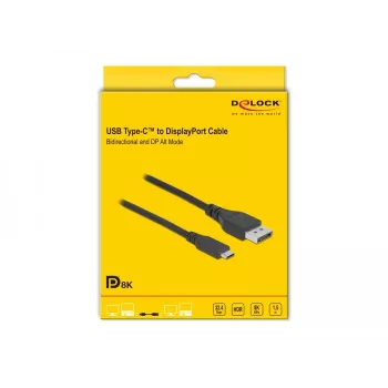 USB Type-C na DisplayPort kábel DeLOCK 86040 8K 60 Hz 1,5 m
