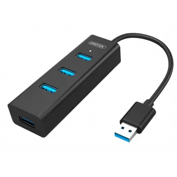 UNITEK Y-3089 rozhranie hub USB 3.2 Gen 1 (3.1 Gen 1) Type-A 5000 Mbit/s čierna