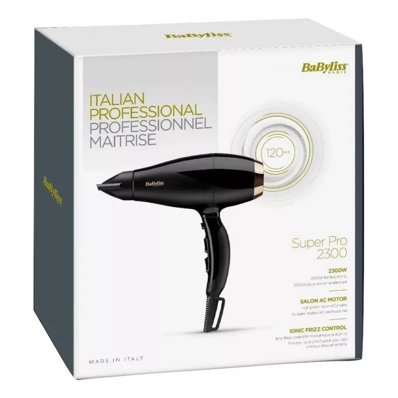 BaByliss Super Pro 2300 sušič vlasov, 2300 W, čierny/zlatý