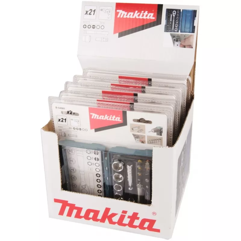 Makita sada bitov a račne pre skrutkovače, 21-dielna (B-54081)