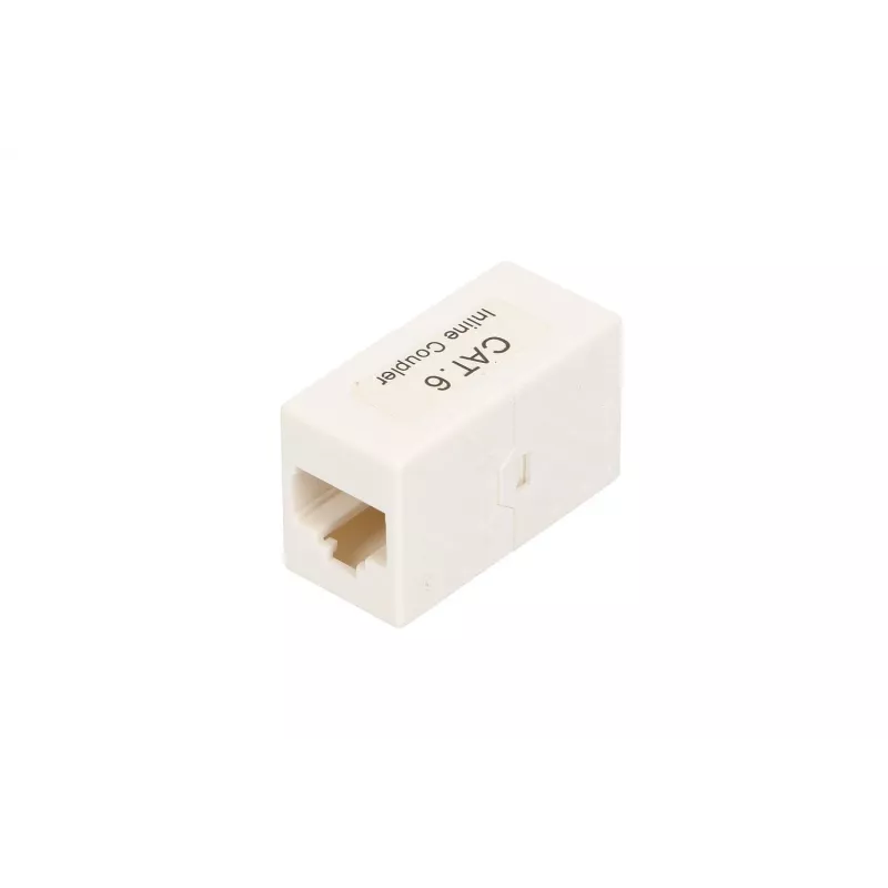Zásuvka Extralink RJ45 CAT6 UTP, plast, biela, 1 ks