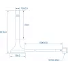 Anténa Teltonika PR1KRT25 2.5 dBi RP-SMA 2.4-2.5 GHz