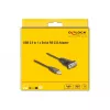 DeLOCK adaptér USB 2.0 Type-A na sériový RS-232 D-Sub 9-pinový konektor samec 1,5 m