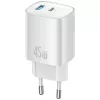 Nabíjačka T66 45W GaN CC290 USB-A + USB-C