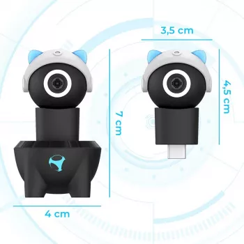 Subsonic Playcam 1080 2in1 HD mini kamera pre Nintendo Switch 2 svetlomodrá