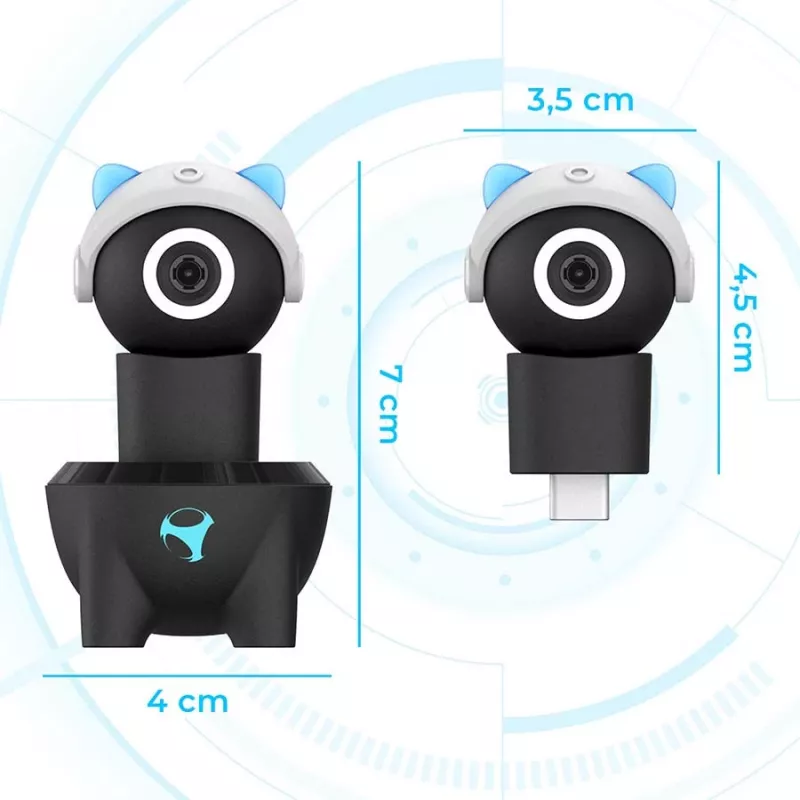 Subsonic Playcam 1080 2in1 HD mini kamera pre Nintendo Switch 2 svetlomodrá