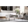 PALAZZO BIS stolík/lavica 110x60x40 biela matná