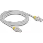 Sieťový kábel DeLOCK RJ45 Cat.6A S/FTP 3 m sivý